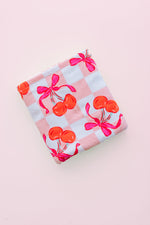 DREAM BIG LITTLE CO Cherry Sweet Checkers Dream Towel 31.5 By 63 Inch Cotton Beach TowelEveretts Place