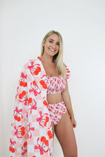 DREAM BIG LITTLE CO Cherry Sweet Checkers Dream Towel 31.5 By 63 Inch Cotton Beach TowelEveretts Place