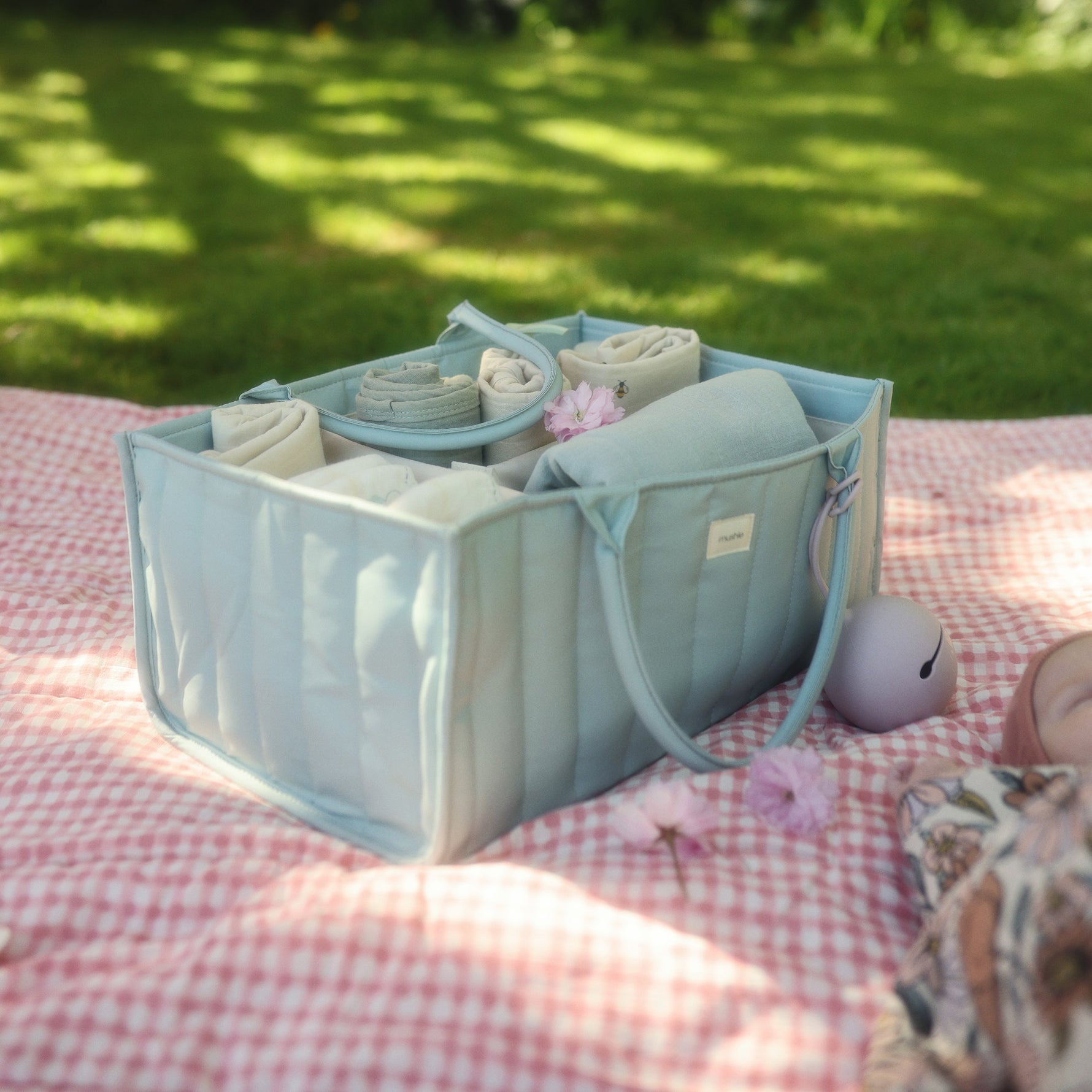 Organic Cotton Muslin Swaddle Blanket by Mushie