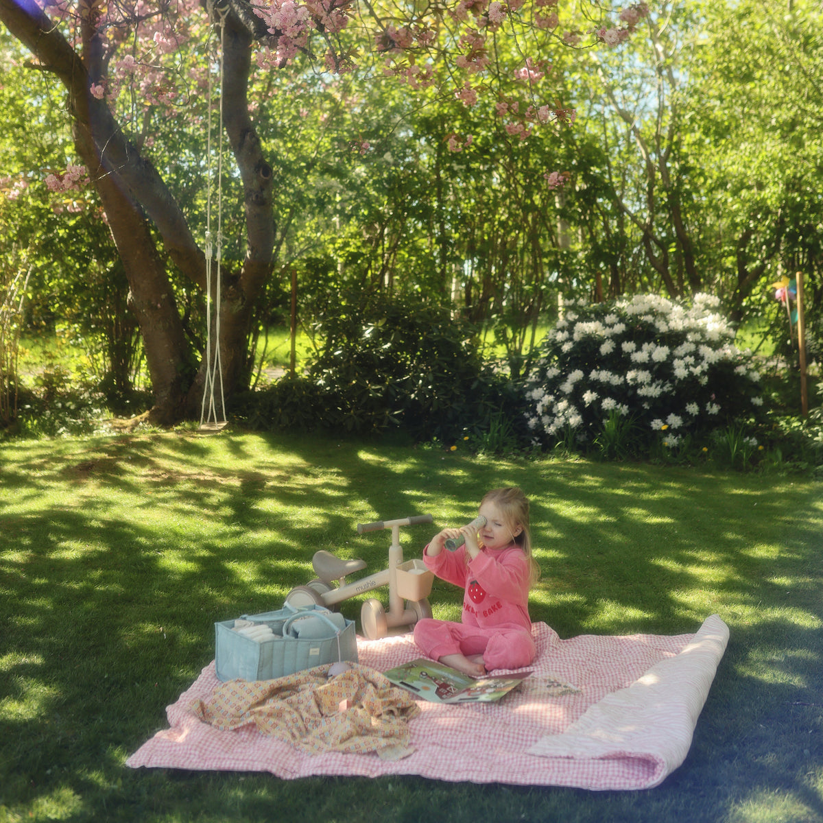 Organic Cotton Muslin Swaddle Blanket by Mushie
