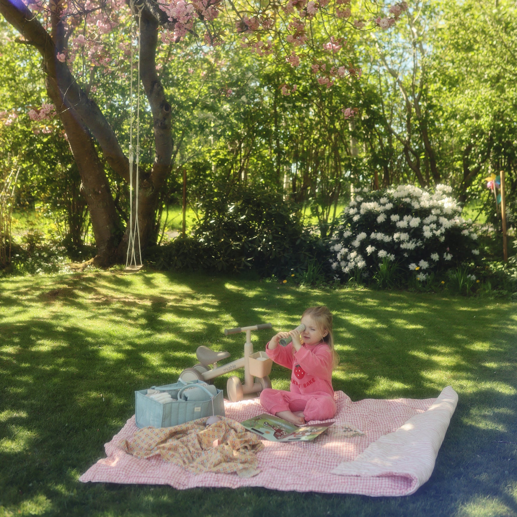 Organic Cotton Muslin Swaddle Blanket by Mushie