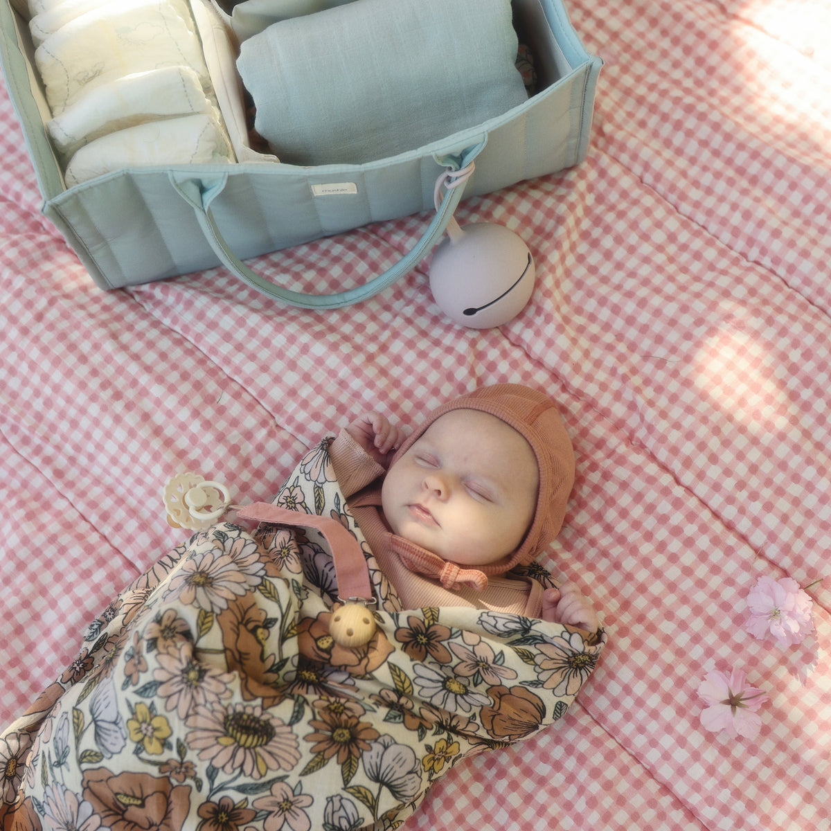 Organic Cotton Muslin Swaddle Blanket by Mushie