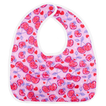 Texas Tushies Cherrylicious Baby Bib with Flip Design and Pocket for Messy Eaters - 