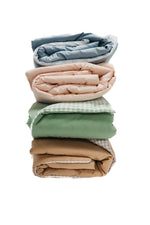 Little Mae & Co Chestnut Gingham Quilted Blanket For Toddlers Crib Bedding - Everetts Place Boutique - 