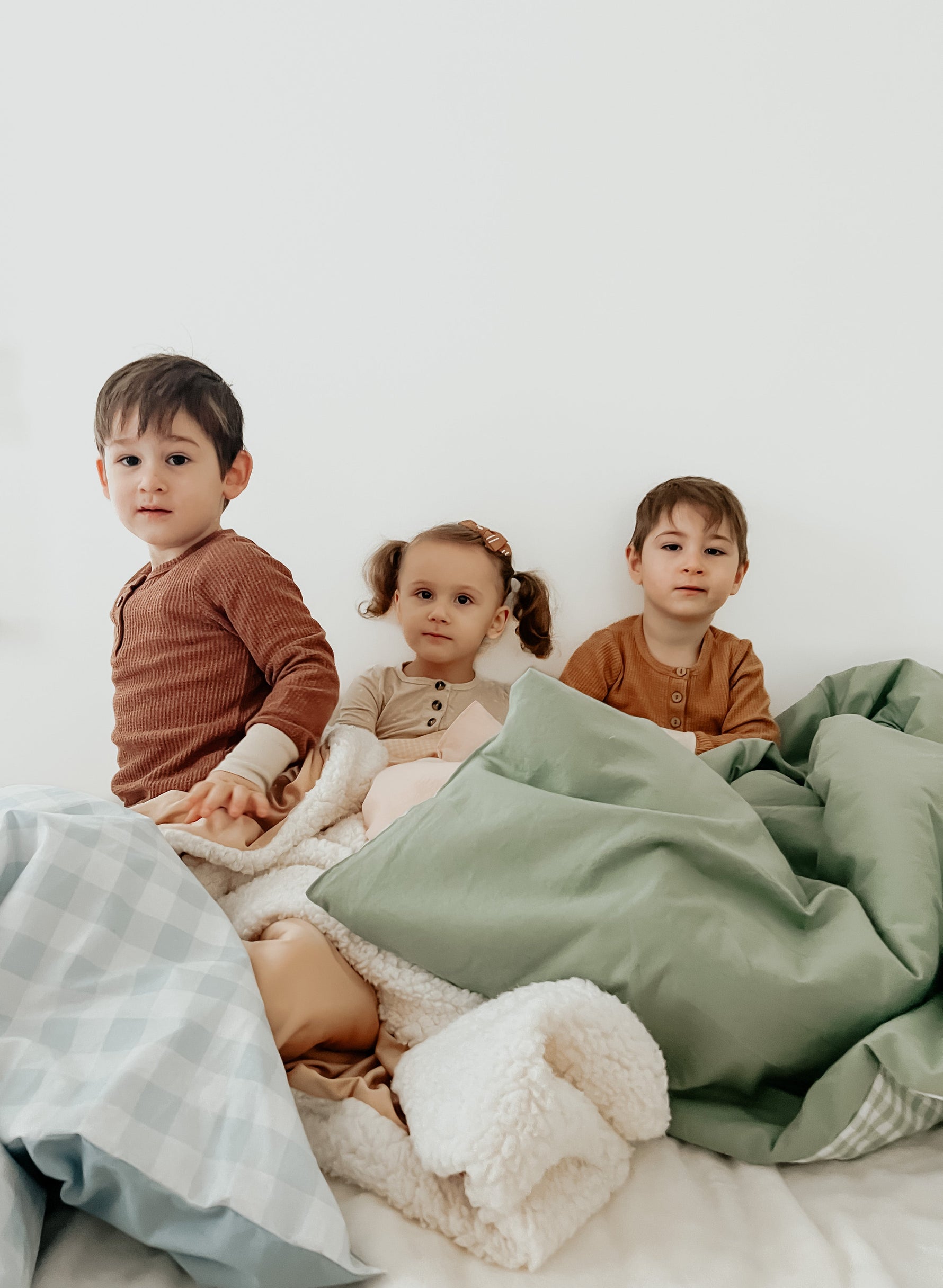 Little Mae & Co Chestnut Gingham Quilted BlanketEveretts Place