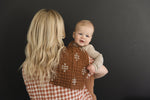 Mebie Baby Chestnut Textile Muslin Burp Cloth Soft Mebie Baby - 
