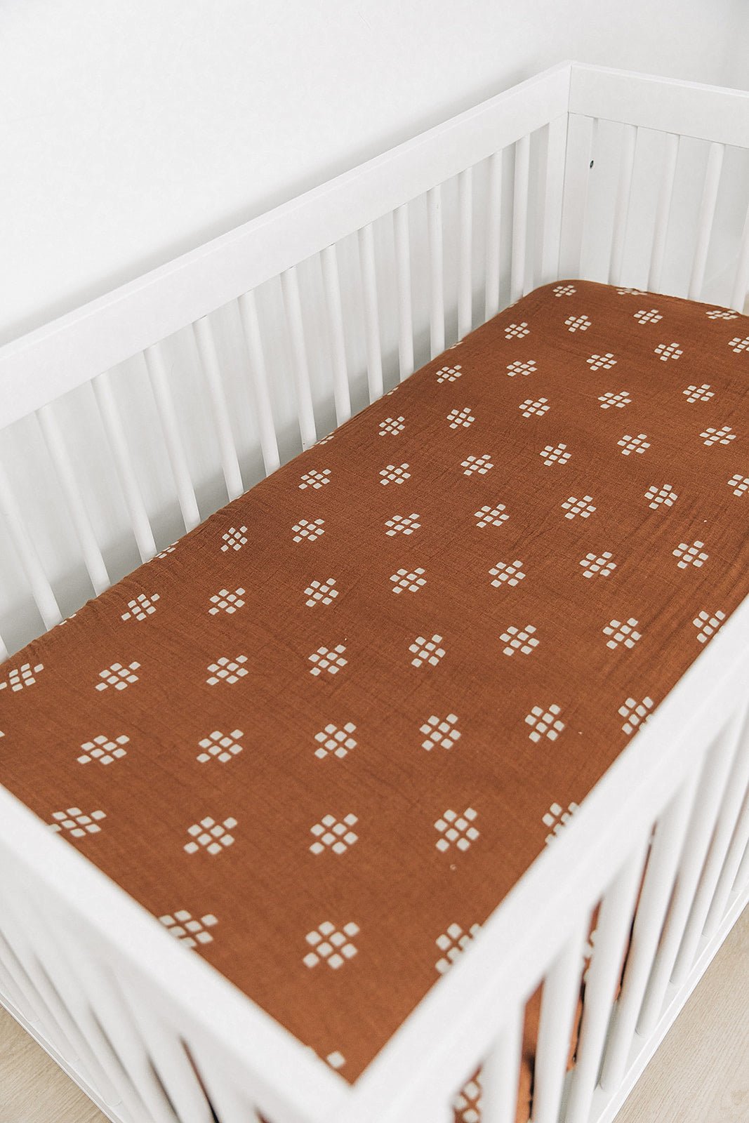Mebie Baby Chestnut Textiles Muslin Crib Sheet 52 x 28 Standard Crib Size - 