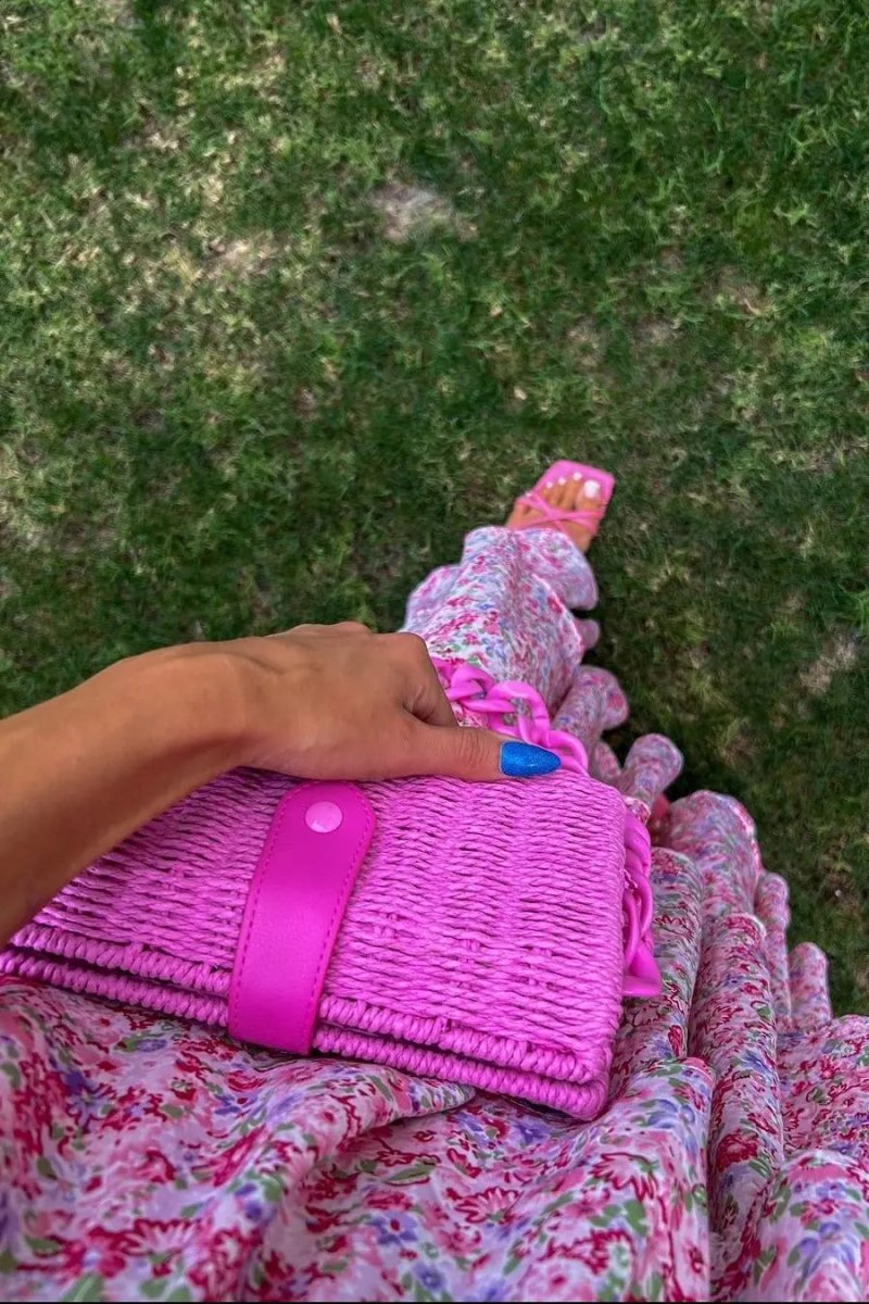 PinkBlush Chic Floral Maxi Dress with Ruffle Layers for Summer Occasions - 