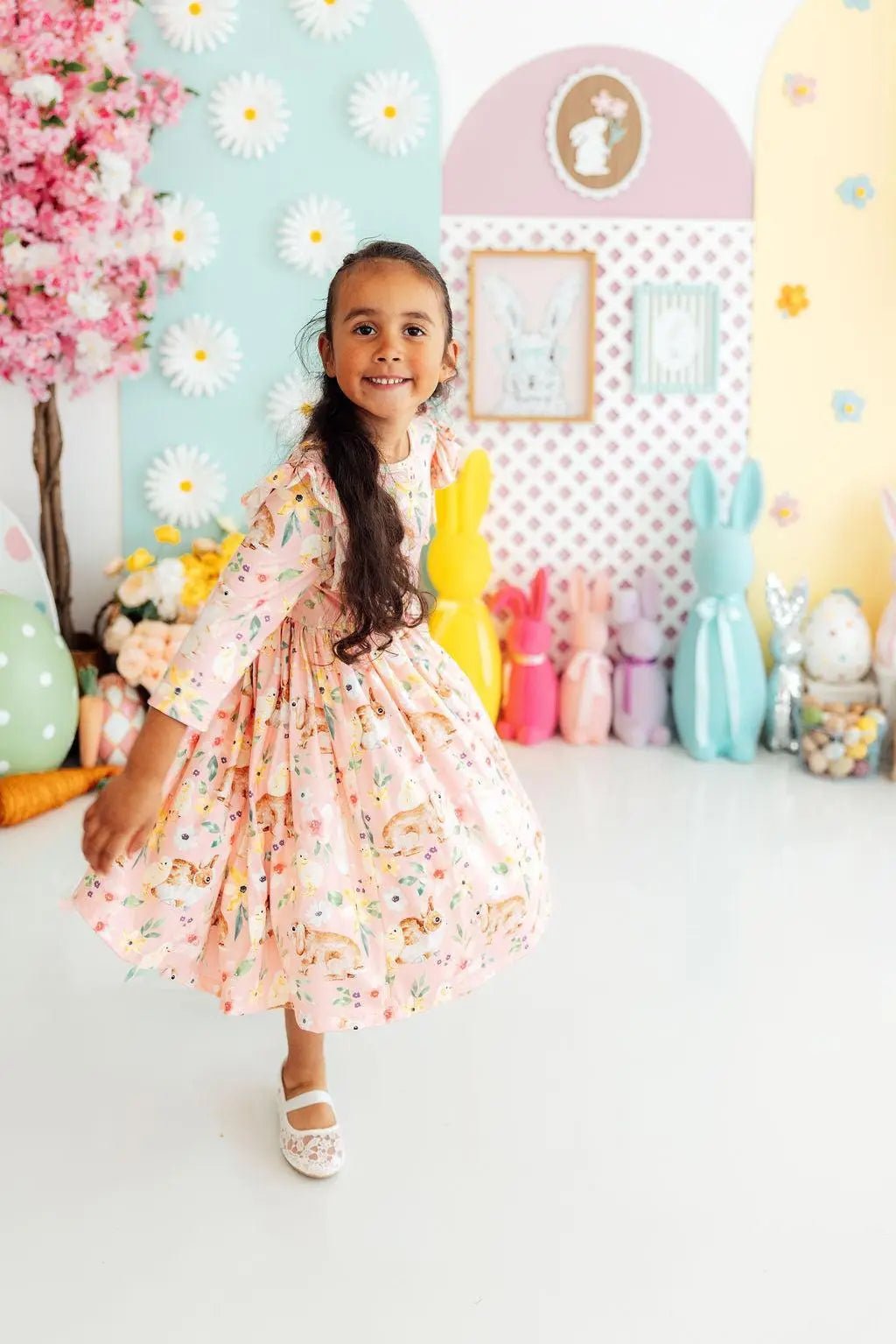 Mila & Rose ® Chicks & Bunnies Ruffle Twirl Dress - 