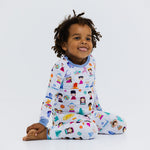 Bam & Stitch Children of the World Bamboo Long Sleeve Pajamas | Global Travel Set - 