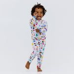 Bam & Stitch Children of the World Bamboo Long Sleeve Pajamas | Global Travel Set - 