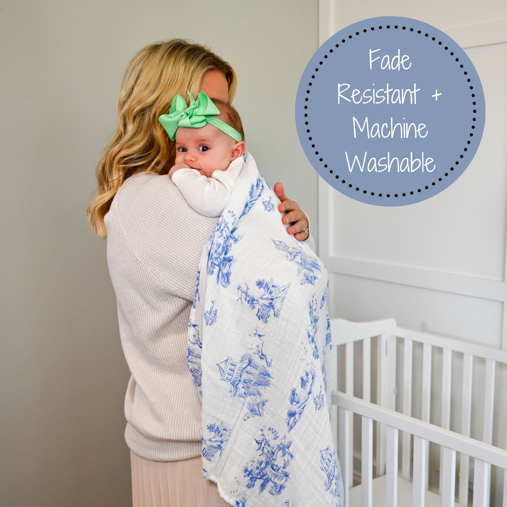 LollyBanks Chinoiserie Swaddle BlanketEveretts Place