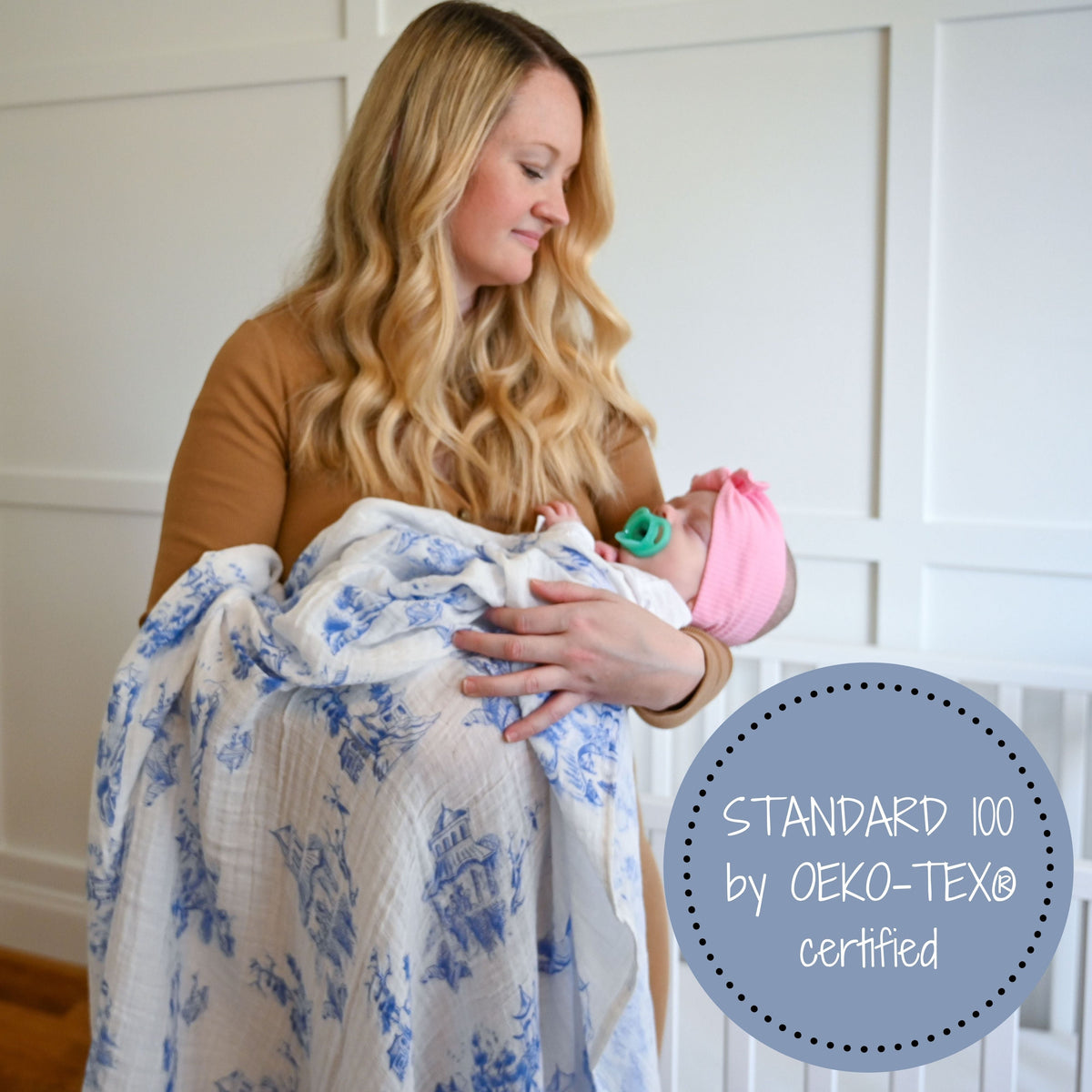 LollyBanks Chinoiserie Swaddle BlanketEveretts Place