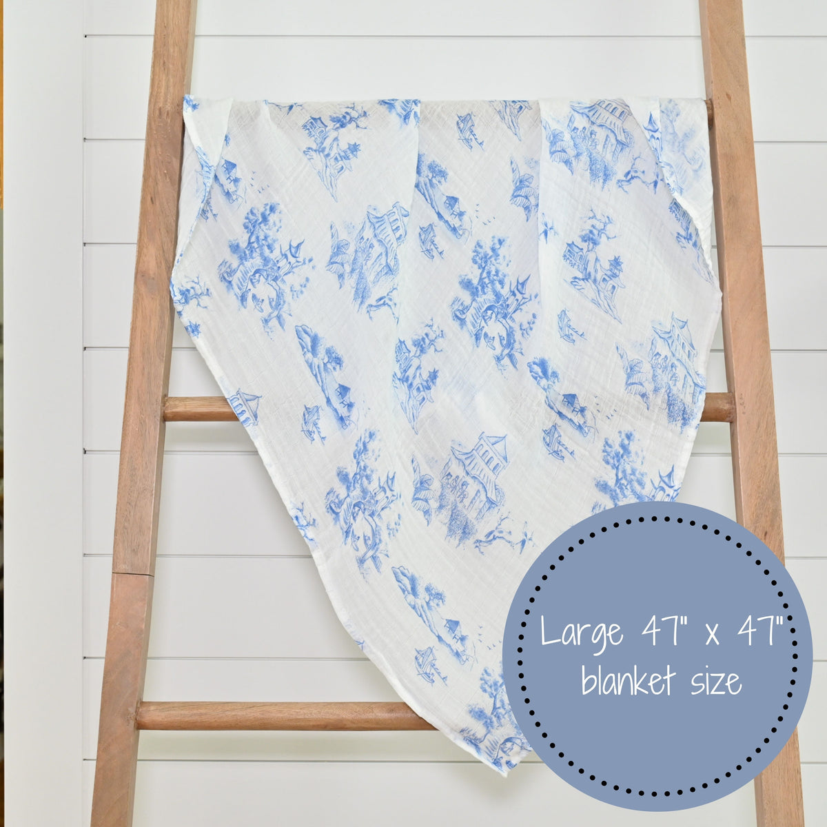LollyBanks Chinoiserie Swaddle BlanketEveretts Place
