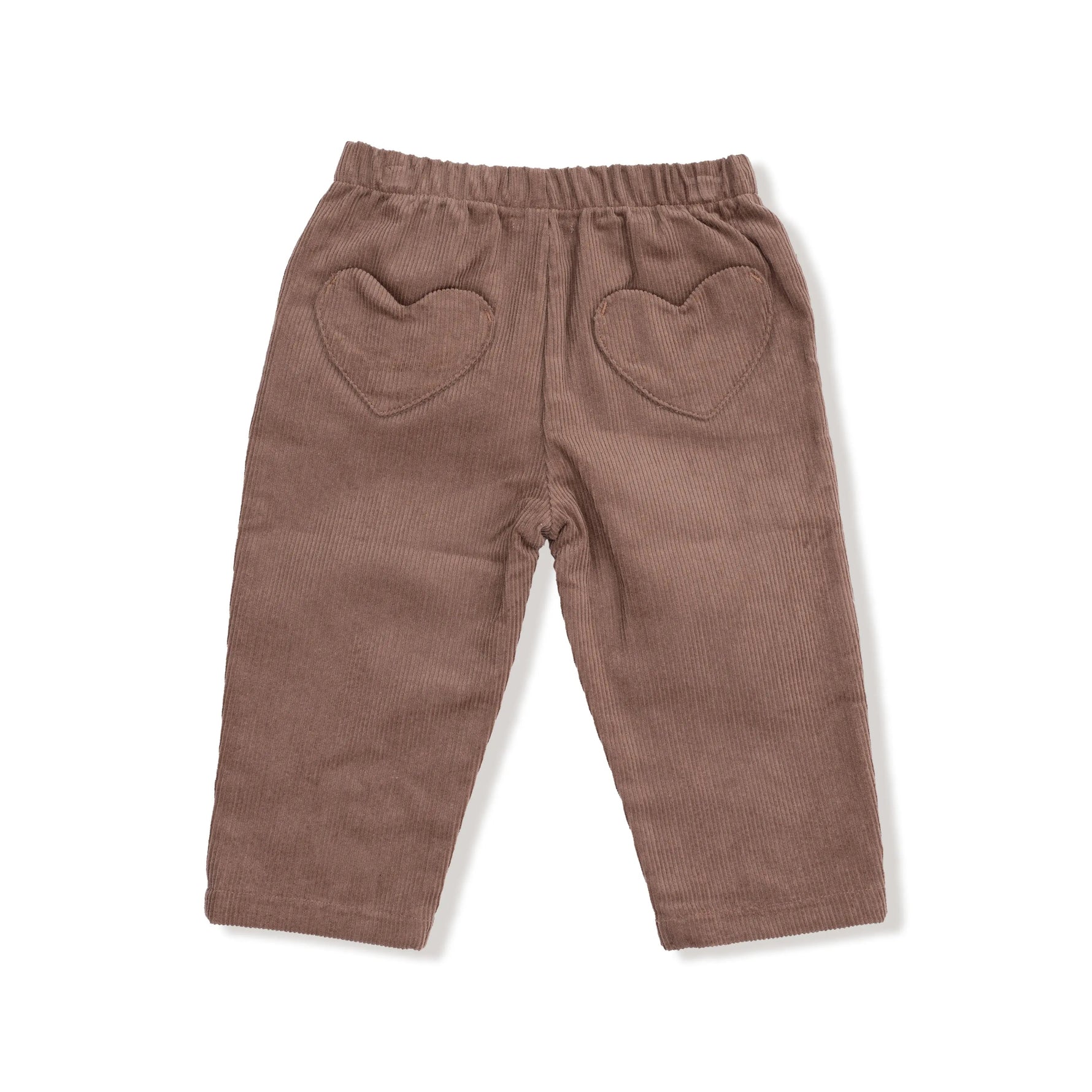Angel Dear Chocolate Malt - Cord Pant with Heart Pockets - 