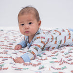 LollyBanks Choo Choo Crew Zipper One Piece PajamaEveretts Place