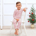 Tesa Babe Christmas Bamboo Kids Pajama Set Ho Ho Ho Eco Friendly - Everetts Place Boutique - 