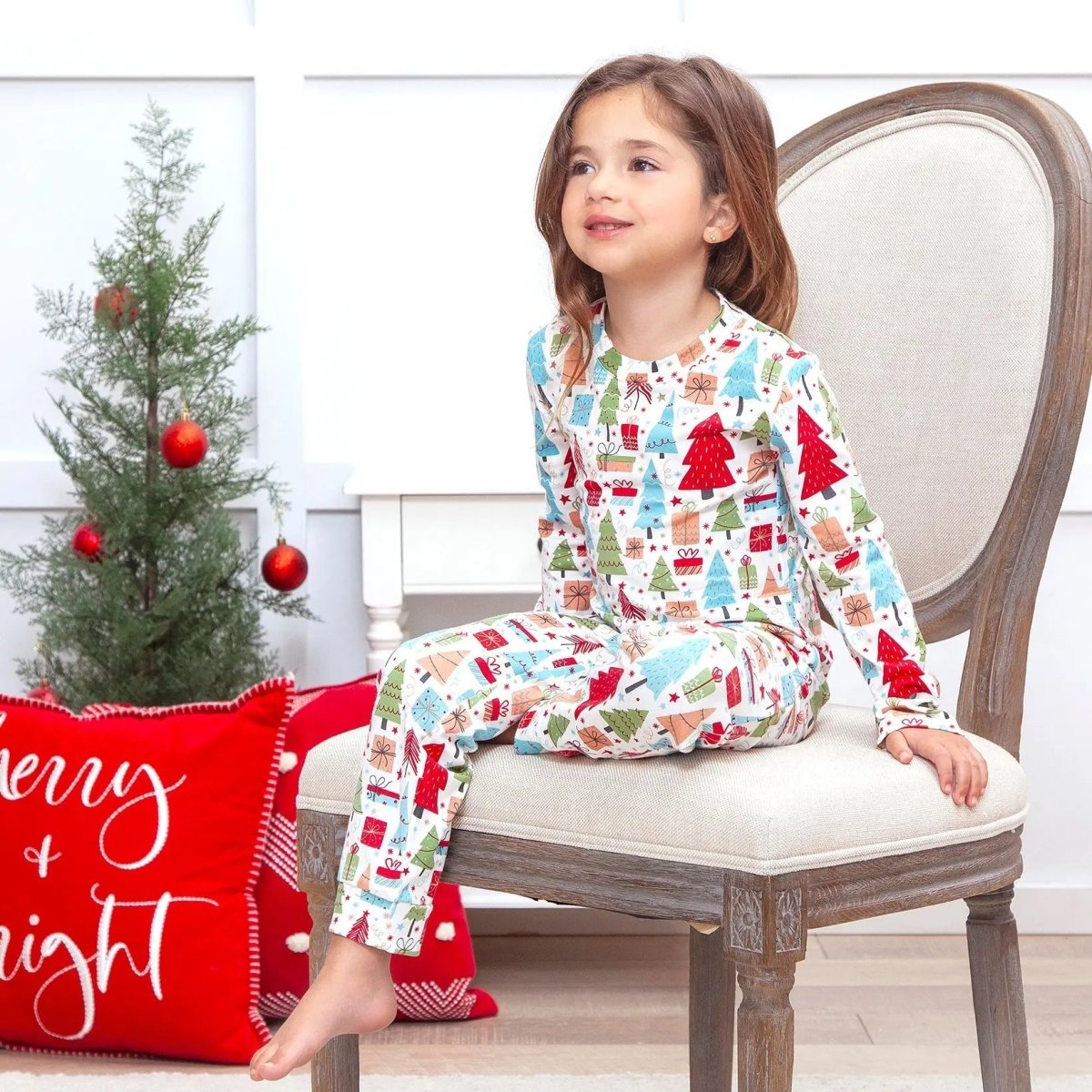 Tesa Babe Christmas Bamboo Pajama Set for Kids Family Matching - Everetts Place Boutique - 