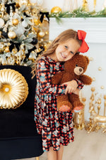 Mila & Rose ® Christmas Bears L/S Pocket Twirl Dress - 