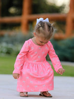 Rylee Faith Designs Christmas Bow Girls Dress: Festive and Adorable Design - 