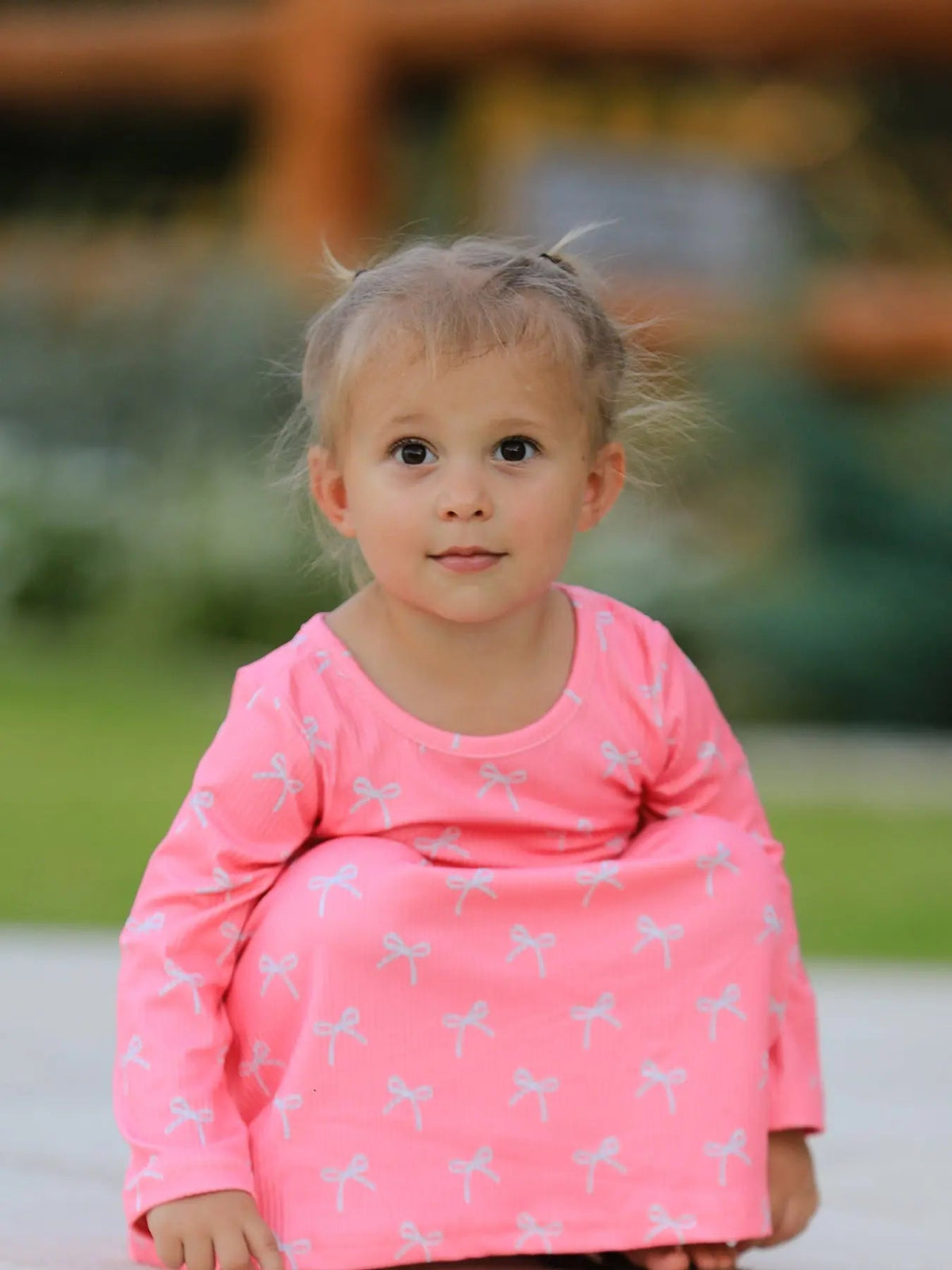 Rylee Faith Designs Christmas Bow Girls Dress: Festive and Adorable Design - 