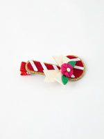 Rylee Faith Designs Christmas Candy Cane Girls Hair Clip Holiday Accessory for Kids - Everetts Place Boutique - 