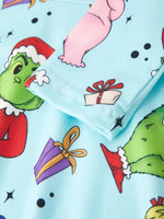 Rylee Faith Designs Christmas Cartoon Characters Print Girls Dress Festive - Everetts Place Boutique - 