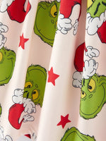 Rylee Faith Designs Christmas Cartoon Characters Stars Print Girls Dress - Everetts Place Boutique - 