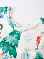 Rylee Faith Designs Christmas Character Nutcracker Print Girls Holiday Dress - Everetts Place Boutique - 