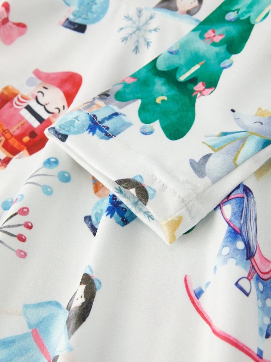 Rylee Faith Designs Christmas Character Nutcracker Print Girls Holiday Dress - Everetts Place Boutique - 