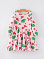 Rylee Faith Designs Christmas Character Print Dress Rylee Faith Designs - Everetts Place Boutique - 