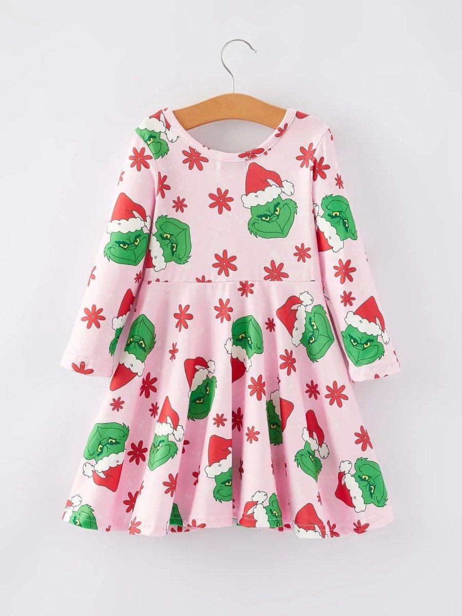 Rylee Faith Designs Christmas Character Print Dress Rylee Faith Designs - Everetts Place Boutique - 
