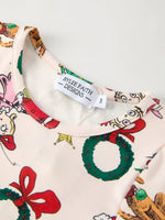 Rylee Faith Designs Christmas Character Print Girls Dress With Ruffle Sleeves - Everetts Place Boutique - 