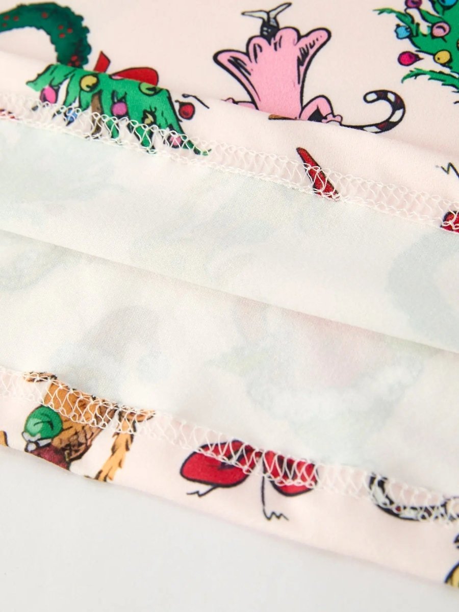 Rylee Faith Designs Christmas Character Print Girls Dress With Ruffle Sleeves - Everetts Place Boutique - 