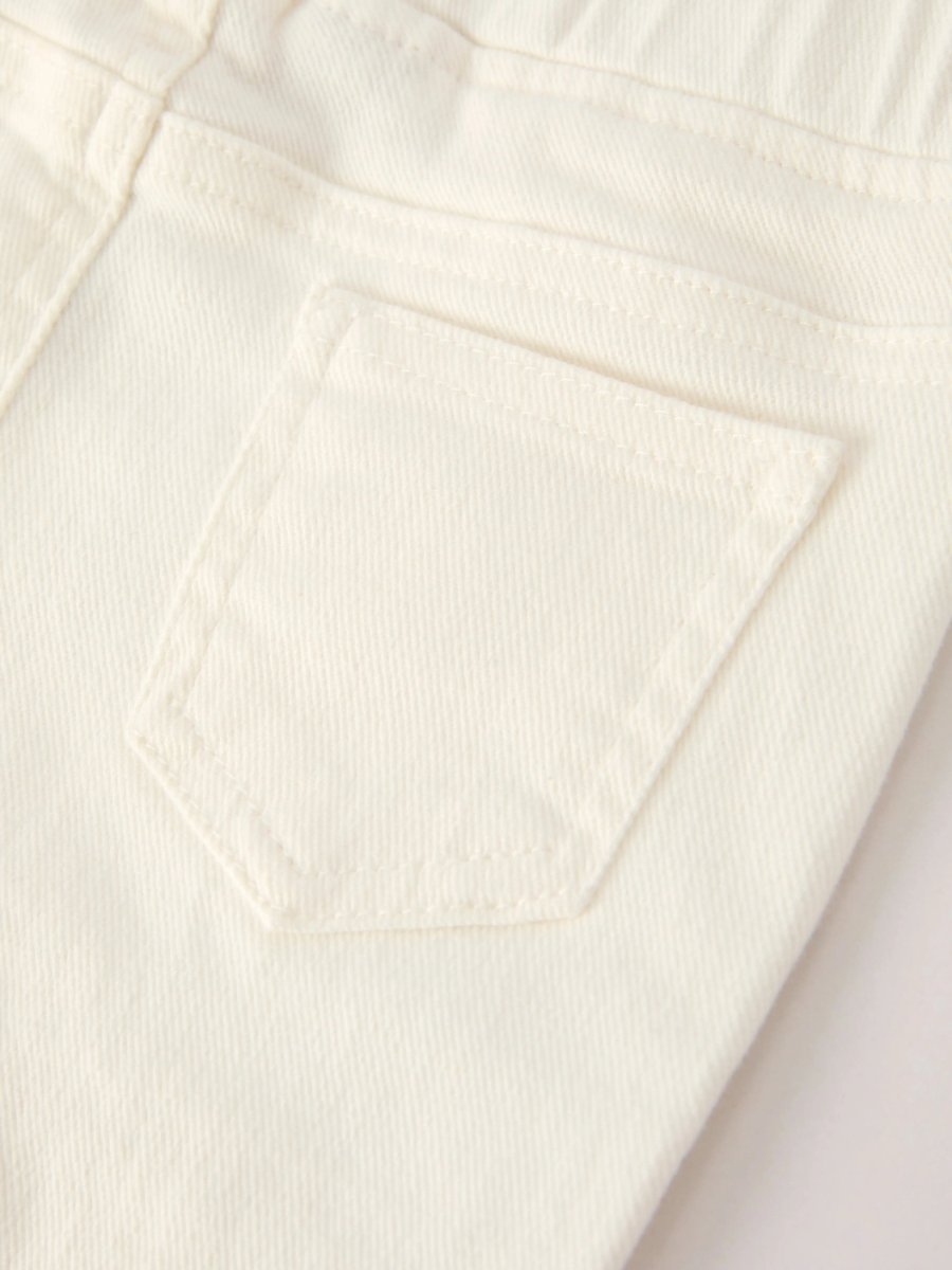 Rylee Faith Designs Christmas Charming White Bell Bottom Pants With Cute Bows - Everetts Place Boutique - 