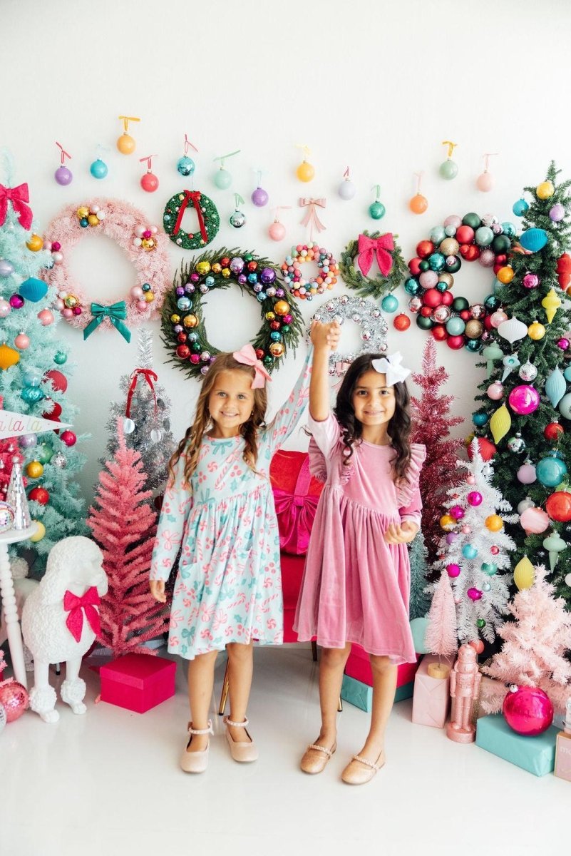 Mila & Rose ® Christmas Cheer L/S Pocket Twirl Dress - 