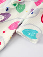 Rylee Faith Designs Christmas Colorful Light Bulb Baby Girls Romper With Hat - Everetts Place Boutique - 