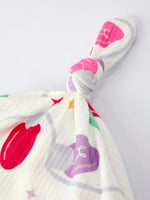 Rylee Faith Designs Christmas Colorful Light Bulb Baby Girls Romper With Hat - Everetts Place Boutique - 