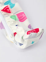 Rylee Faith Designs Christmas Colorful Light Bulb Baby Girls Romper With Hat - Everetts Place Boutique - 