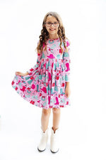 Mila & Rose ® Christmas Cowgirl L/S Pocket Twirl Dress - 