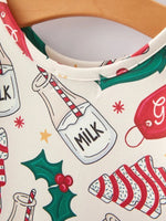 Rylee Faith Designs Christmas Gingerbread Print Girls Dress For Holidays - Everetts Place Boutique - 