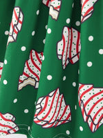 Rylee Faith Designs Christmas Gingerbread Print Girls Dress Holiday Cheer - Everetts Place Boutique - 