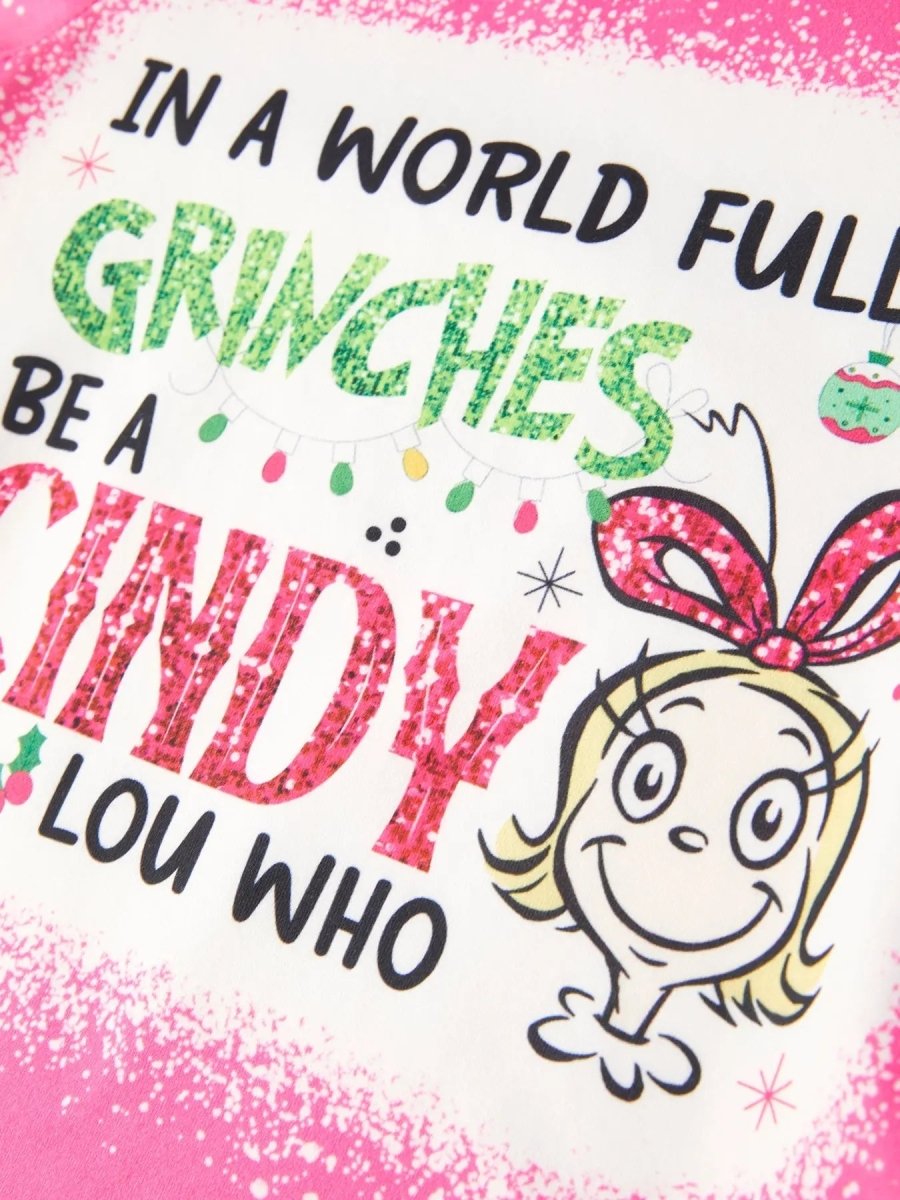 Rylee Faith Designs Christmas Girls Cartoon Letter Print Holiday Outfit Set - Everetts Place Boutique - 