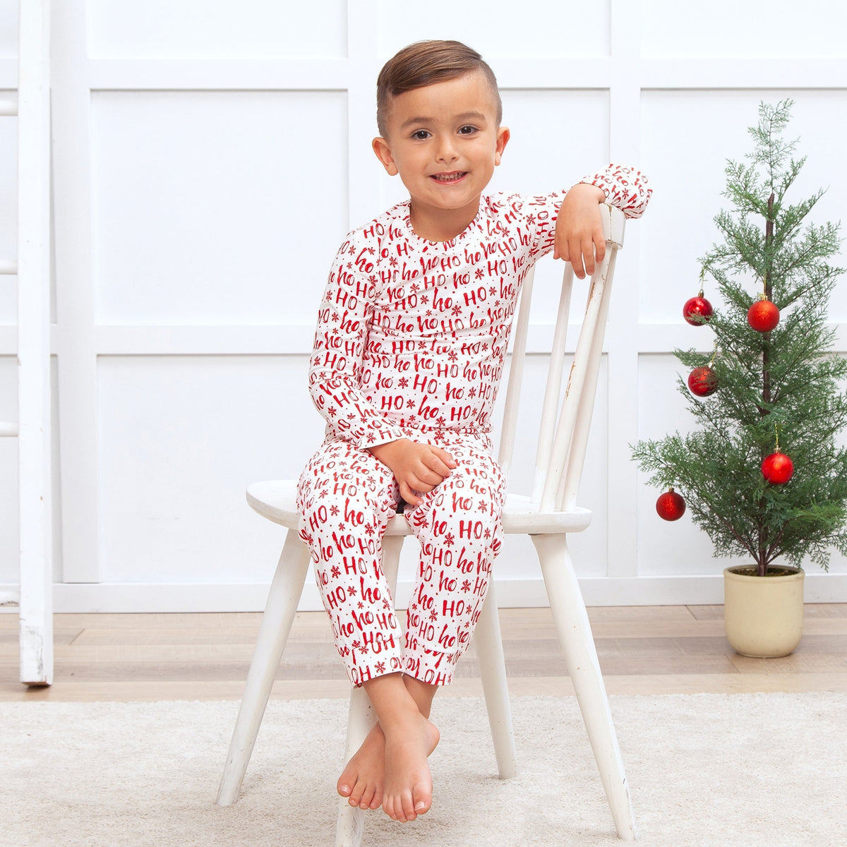 Tesa Babe Christmas Ho - Ho - Ho Kids Bamboo Pajama Set - Family MatchingEveretts Place