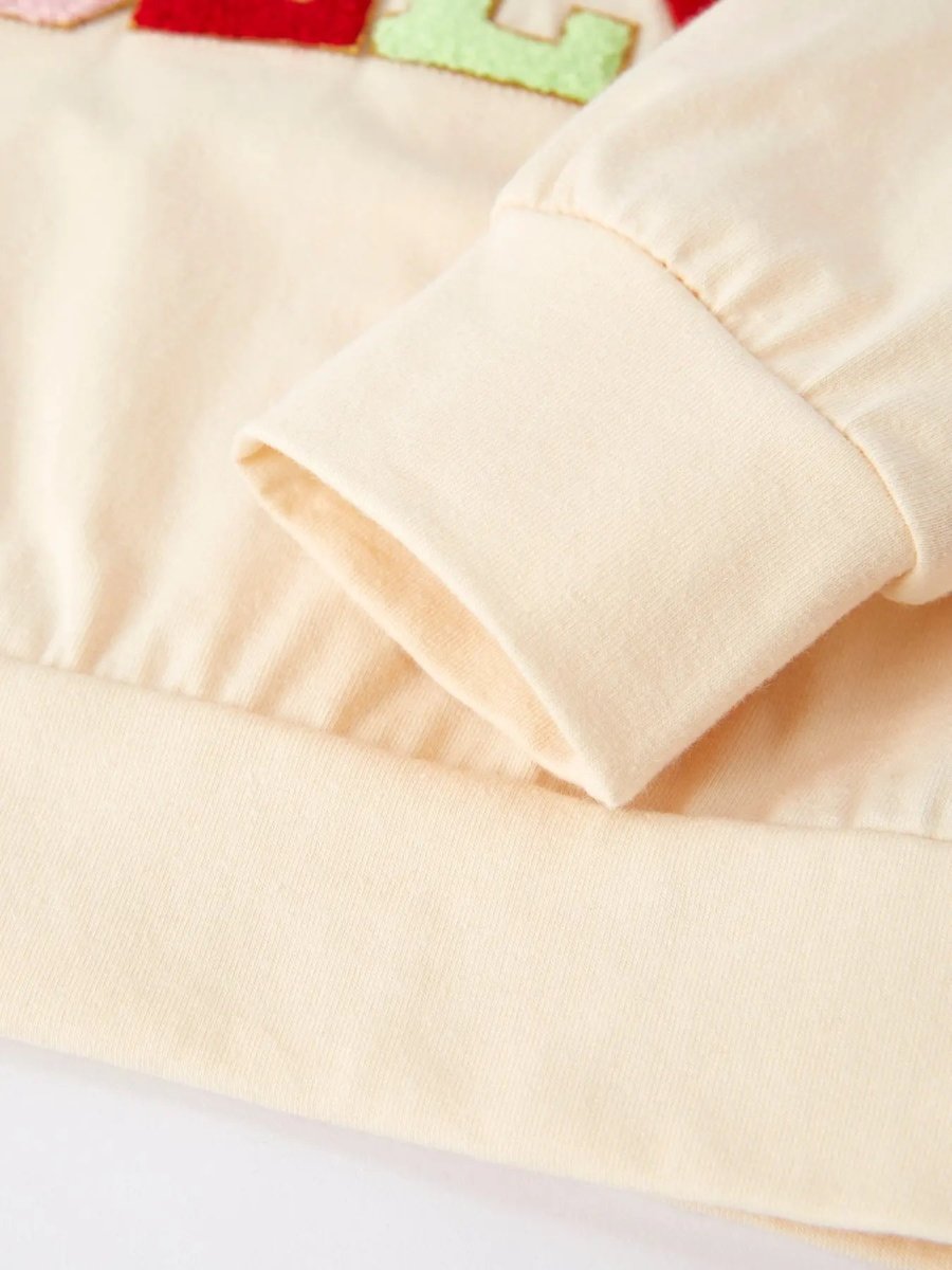 Rylee Faith Designs Christmas Letter Applique Top and Flared Pants Outfit Set - Everetts Place Boutique - 