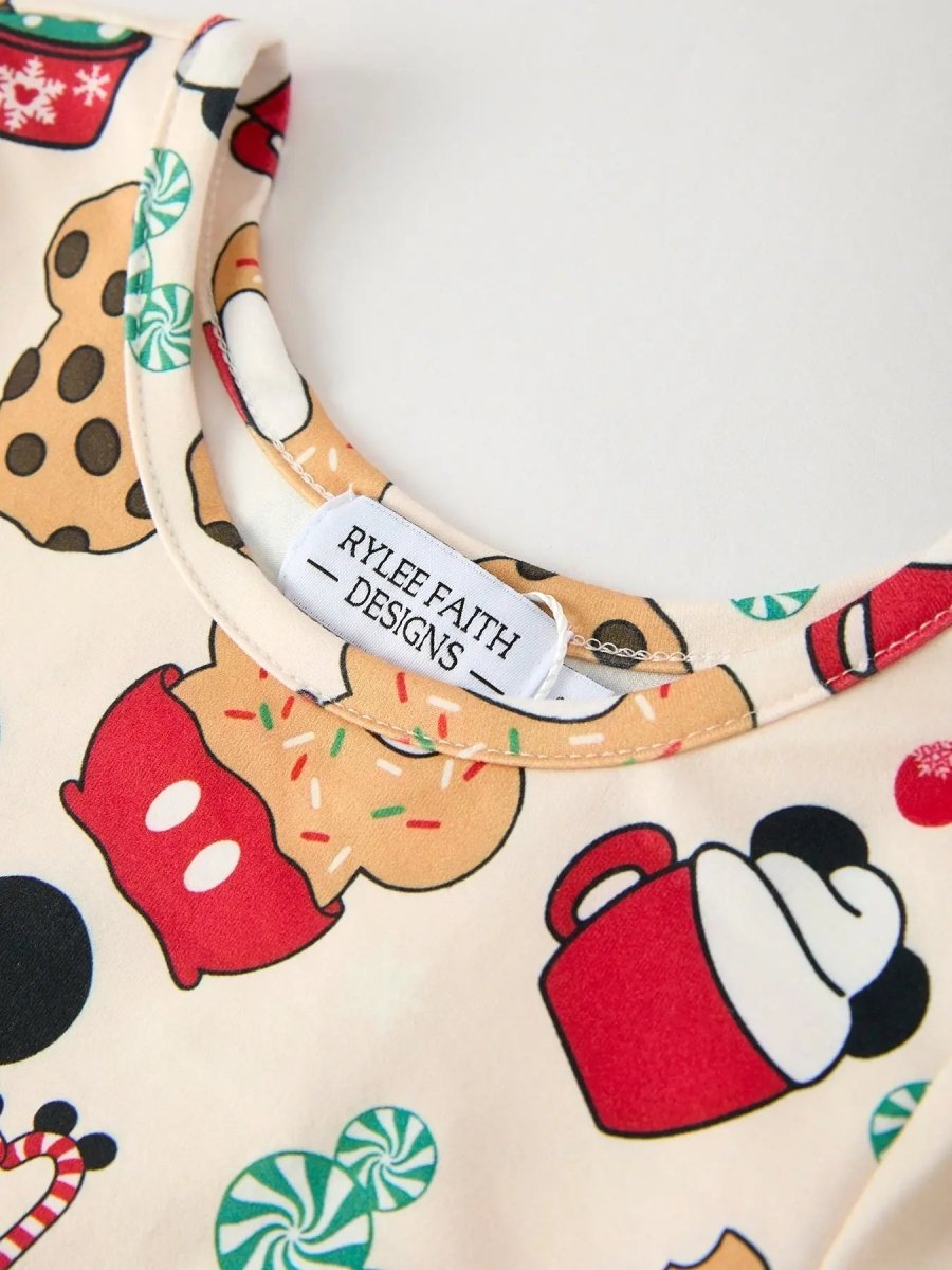 Rylee Faith Designs Christmas Merry Moments Cupcakes Cookies Candy Dress Girls - Everetts Place Boutique - 