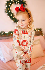 Little Joy Co. Christmas Patchwork Bamboo Christmas Pajamas - 2pc Set - 