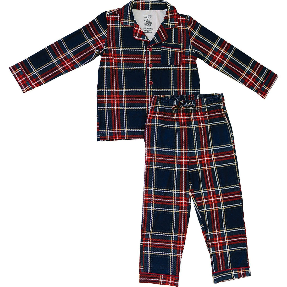 Christmas Plaid Collared Lounge Set - Sleeve, Fashion, Collar, Pocket, Nightwear | Everetts Place