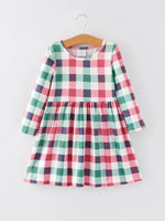Rylee Faith Designs Christmas Plaid Girls Dress By Rylee Faith Designs - Everetts Place Boutique - 