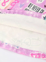 Rylee Faith Designs Christmas Purple Twirly Print Girls Short Sleeve Dress - 